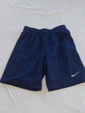 Nike Boys Navy Blue Mesh Athletic Shorts